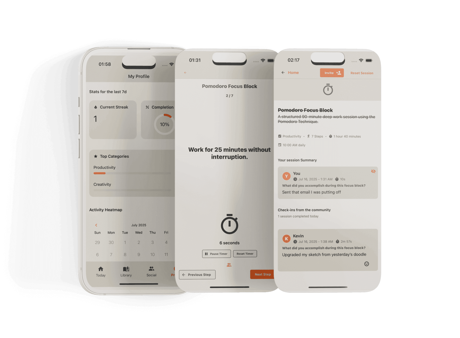 Kindling App Dashboard